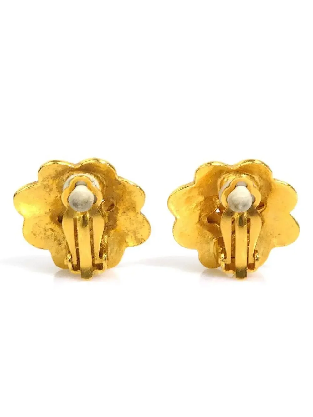 Auth Chanel Vintage Cc Logo Clip On #300097C35B